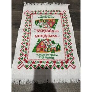 Vintage Christmas Hand Towel